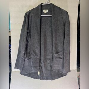Ann Taylor LOFT Gray Open Front Cardigan Sweater Women’s Size L